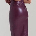 House Of CB ‎ 'Raven' Mulberry Vegan Leather Corset Dress NWT size XS Photo 1