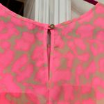 Buddy Love Adele‎ Dress Large Pink Animal Print Sleeveless Casual Mini Photo 4
