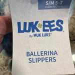 New MUK LUKS Women's Pom Ballerina Slippers Lukees Size S/M 5 Photo 3