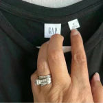 Gap Women’s M Black Twist-Knot T-Shirt Dress Photo 7