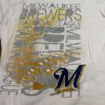 Campus Lifestyle Milwaukee Brewers National League Women's White Graphic T-Shirt Size XL Photo 1