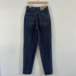 Levi's Vintage Levi’s 573 Ultra High Rise Flat Front Tapered Leg Brown Tab Jeans Photo 2