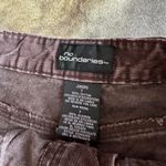 No Boundaries  Plum Corduroy Grunge Cargo Midi Skirt Photo 3