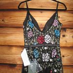 Mac Duggal NWT Embellished Floral Sequin Gown Dress Black Multi 5400 Photo 11