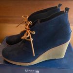 Sperry Top Sider Womens Navy Wedge Bootie Photo 0