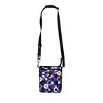 Coach  Alex Swingpack Satin Fabric Black Patent Leather Purse Photo 1