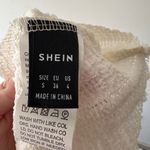 SheIn  White Cream Babydoll Ruffle Halter Top Photo 3