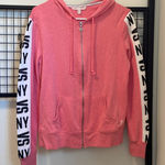 Victoria's Secret NWOT | Victoria’s Secret pink angel wings women’s zip-up sweatshirt — XS Photo 0