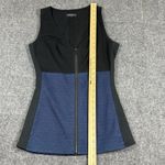 Rag and Bone Rag‎ & Bone Women's Sleeveless Zip Front Colorblock Tank Top Black Blue Size 8 Photo 5