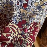 NWOT NorthStyle Burgundy and Blue Paisley Floral Shirt Size Medium Red Photo 7
