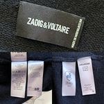 Zadig & Voltaire Indiany Embroidered Cashmere Cardigan Multicolor One Size EUC Photo 7