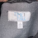Time & Tru washed black distressed classic S denim jacket Photo 2