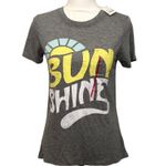 Modern Lux NWT Sunshine Gray Babydoll Tee Top T Shirt New Photo 1
