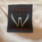 Veronique Young for W Cream Flowy Asymmetrical Maxi Skirt Flounced Hem Size 6 Photo 7