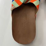 Feelgoodz • NWT Orange Green Blue Pink Striped Slide On Sandals Size 7 Photo 2