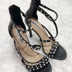Steve Madden Meg Pearl Ankle Strap Strappy Heels Black 7 Photo 0