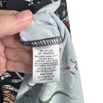 Jude Connally Melody Floral Black Long Sleeve Collared Printed High Low Top Sm S Photo 6