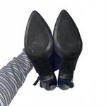 Karen Scott Blue Slingback Heels 9 Y2K Glam 3.5in Bow Detail Vintage Evening Party Aesthetic Photo 3