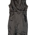 Adrianna Papell  Black Sleeveless Fitted Formal Sheath Dress Women Sz 10 Photo 0