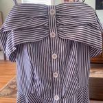 Love by Design  Striped High Low Hemline Top S Photo 7