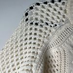 Rebecca Taylor  white merino wool cable knit sweater size‎ small Photo 3