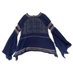 Free People Free‎ People Craft Time Navy Bell Sweater NWT Size Small Photo 4