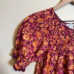 Sundance  Lodi Floral Puff Sleeve Smocked Blouse Photo 1