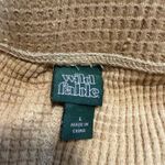 Wild Fable  Women's Brown Tie-Dye High-Rise Waffle Flare Pants - Size Large - NWT Photo 1