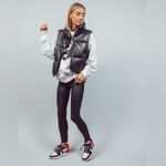 Faux Leather puffer vest Black Size M Photo 2