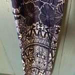 Lole  Dark Blue/White Floral Print Yoga Leggings | Size Medium Photo 2