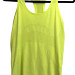 Lululemon Tank Top Womens 6 Neon Yellow Lime Swiftly Tech Racerback Seamless Photo 0