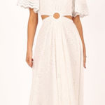 Petal and Pup  MERLETTO CUT OUT MAXI DRESS WHITE Size S Photo 0