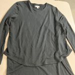 J.Jill pureJill Black Crewneck Tiered Long Sleeve Knee Length Dress Medium P Photo 1