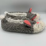 SO  Gray and White Bunny Slippers, Size Medium NWT Photo 3