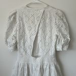 Maje  White Lace Embroidered Floral Eyelet Mini Dress Size: 2 Photo 9