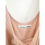 Reformation  Kaila Knit Scoop Neck Sleeveless Wrap Midi Dress Blush Size Medium Photo 2