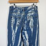 Kolly Jeans Women S Blue White Dye Bootcut Slit Festival NWT Concert Grunge Boho Photo 5