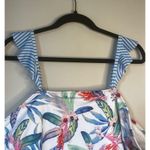 Oasis NEW w/Tags Outdoor Women's One Piece Swimsuit in White Tropical sz. 2X Photo 5