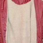 Womens XL Faux Sherpa Lined Quilted Puffer Jacket Rose Orange Pink Winter Coat Photo 4