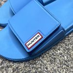 Hunter  UK 5 US 7 blue Velcro slides Photo 2