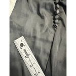 Ba&sh  Matthews Skirt Women's 1 Black Satin Midi Ruched Pleated Slit Button Photo 7