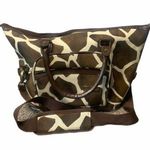 Isabella’s Journey Giraffe Print Weekender Bag Brown Photo 2