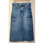 Gap  Denim Cargo Maxi Skirt Photo 1