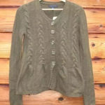 Banana Republic NWT Olive Wool Blend Cardigan Photo 0