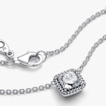 Pandora NIB Square Sparkle Halo Necklace Photo 0