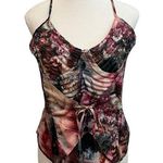 Pretty Little Thing  Top Women 8 Rose Renaissance Strappy Quilt Detail Corset Photo 0
