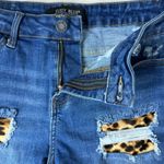 Judy Blue  Leopard Patchwork Denim Shorts Medium Photo 2