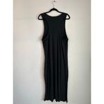 Aerie Maxi Black Racerback Tank Side Slit Summer Dress Size XL Vacation Beach Photo 2