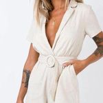 Princess Polly Turin Romper Beige Photo 0