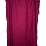 Liz Claiborne  Women Skirt Linen Blend Pencil Suit‎ Lined Pull On Stretch Red XXL Photo 0